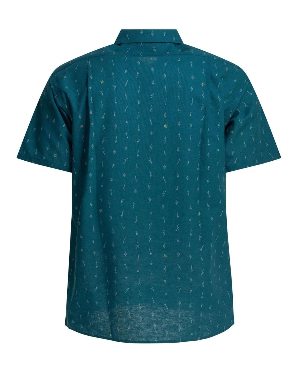 Montbell Blue Cotton Bamboo Shirt for men
