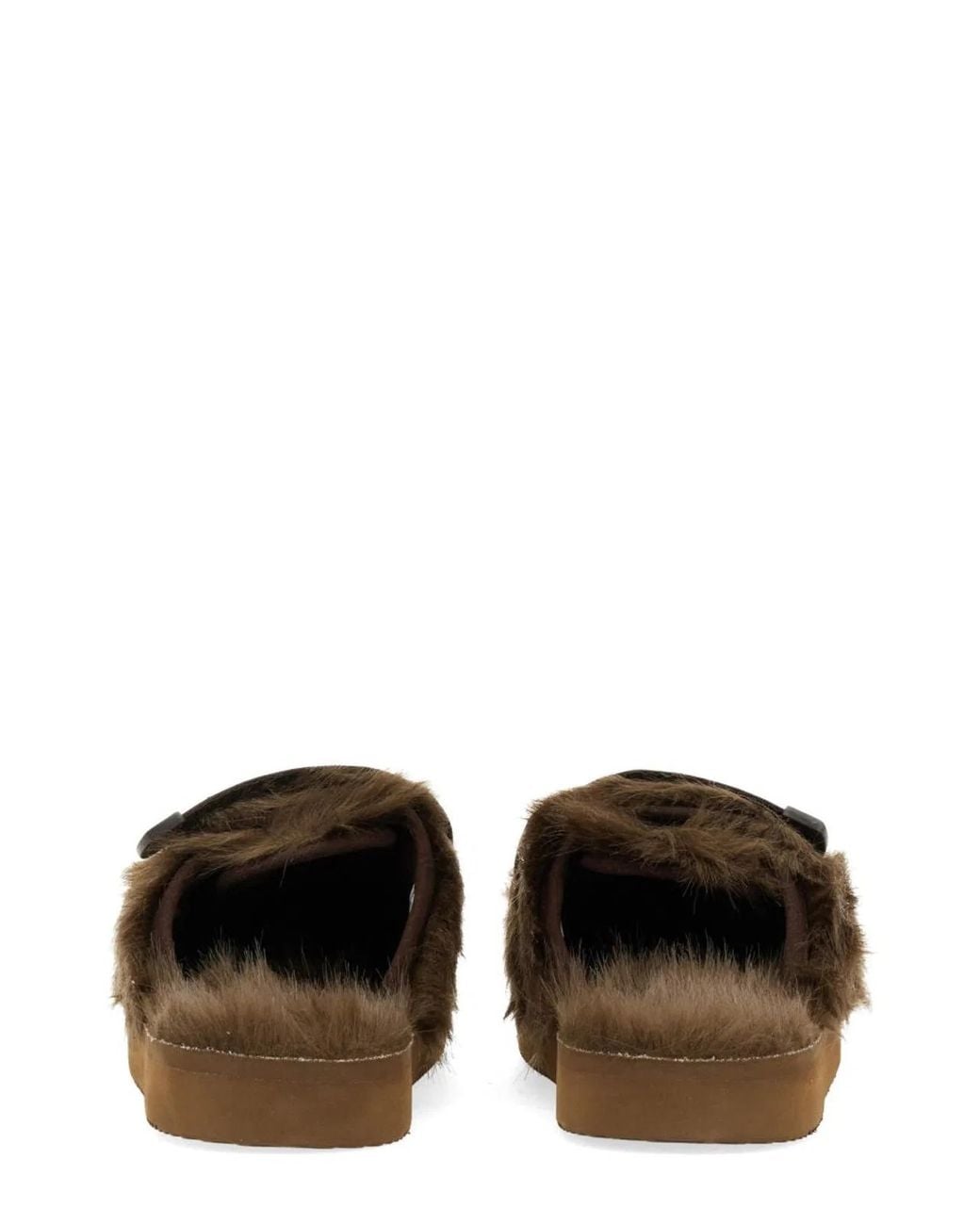 Suicoke Brown Solid Sandals for men