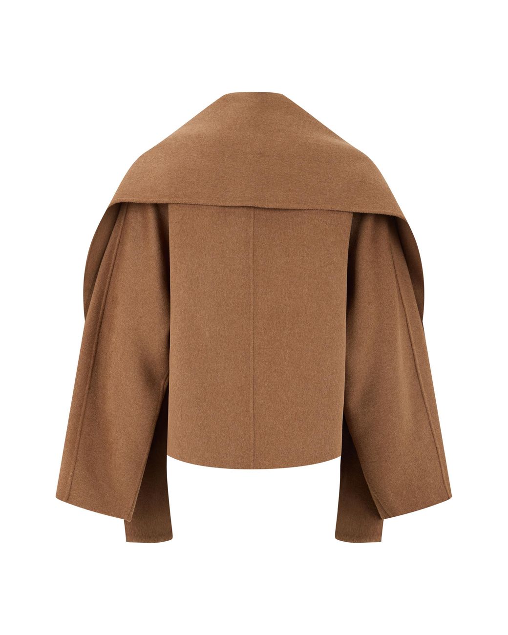 Max Mara Brown S Max Mara Wool Jacket With Scarf Detail