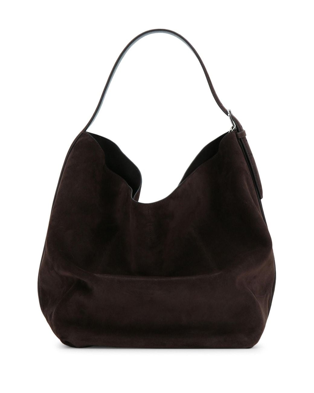 Totême Black Belted Suede Tote