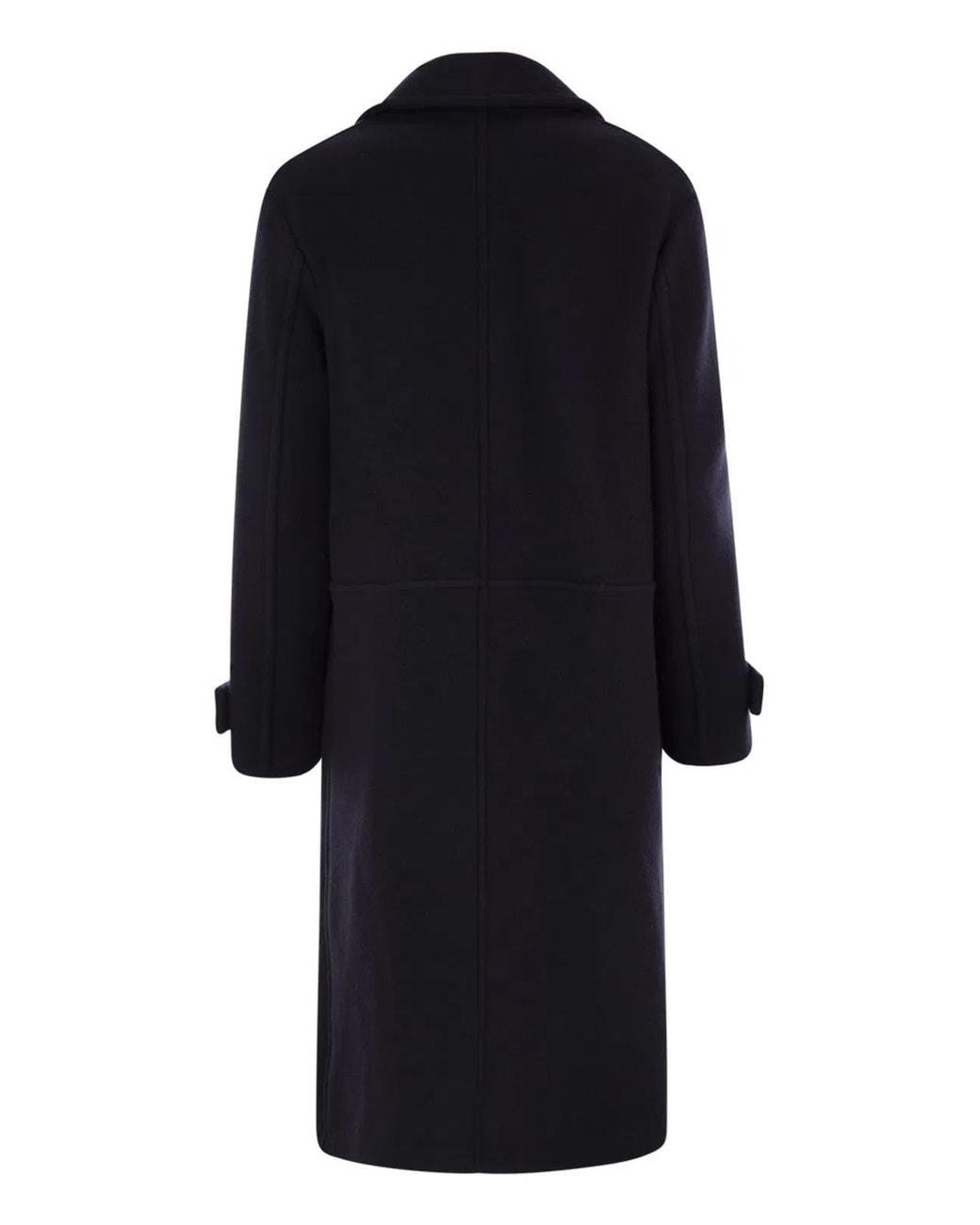 Fay Black Wool And Cashmere Coat