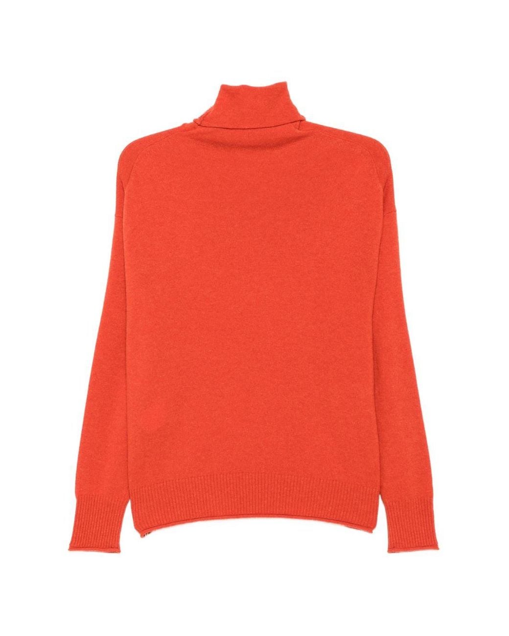C.t. Plage Red Cashmere Turtle-Neck Sweater