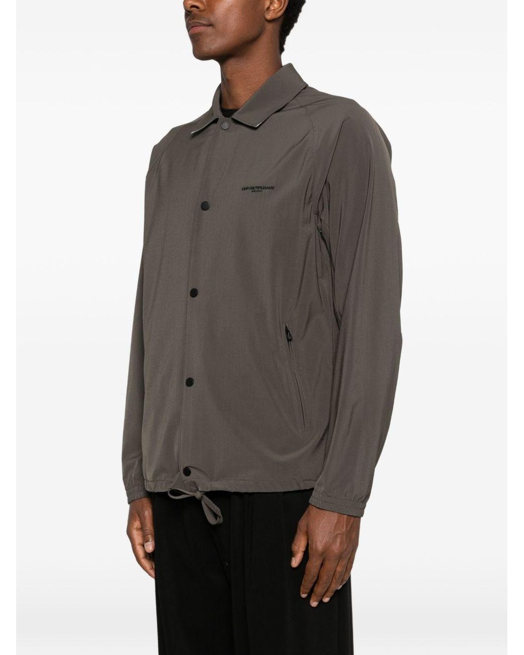 Emporio Armani Brown Coats Polyester for men
