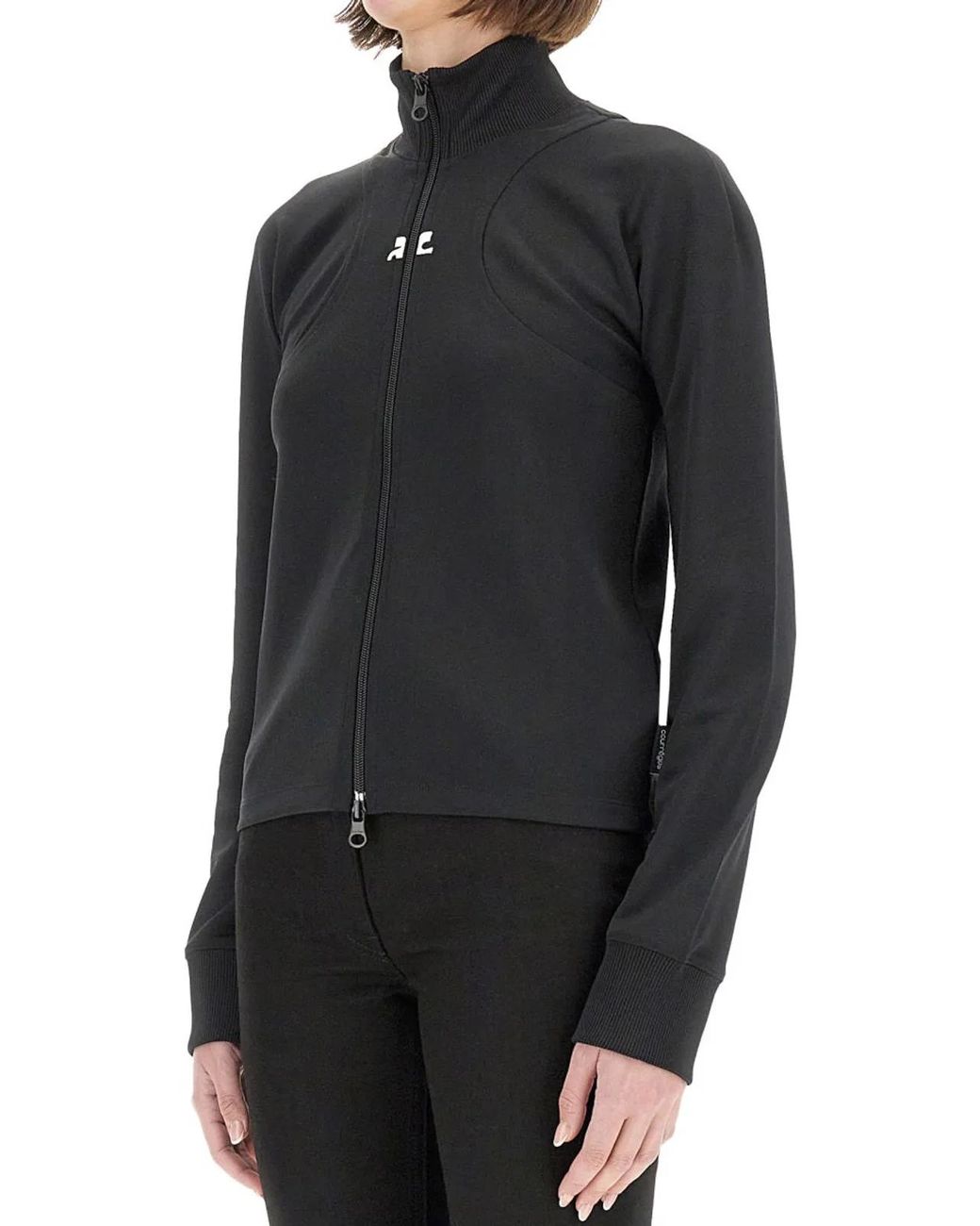 Courreges Black Courregès Interlock Scuba Jacket