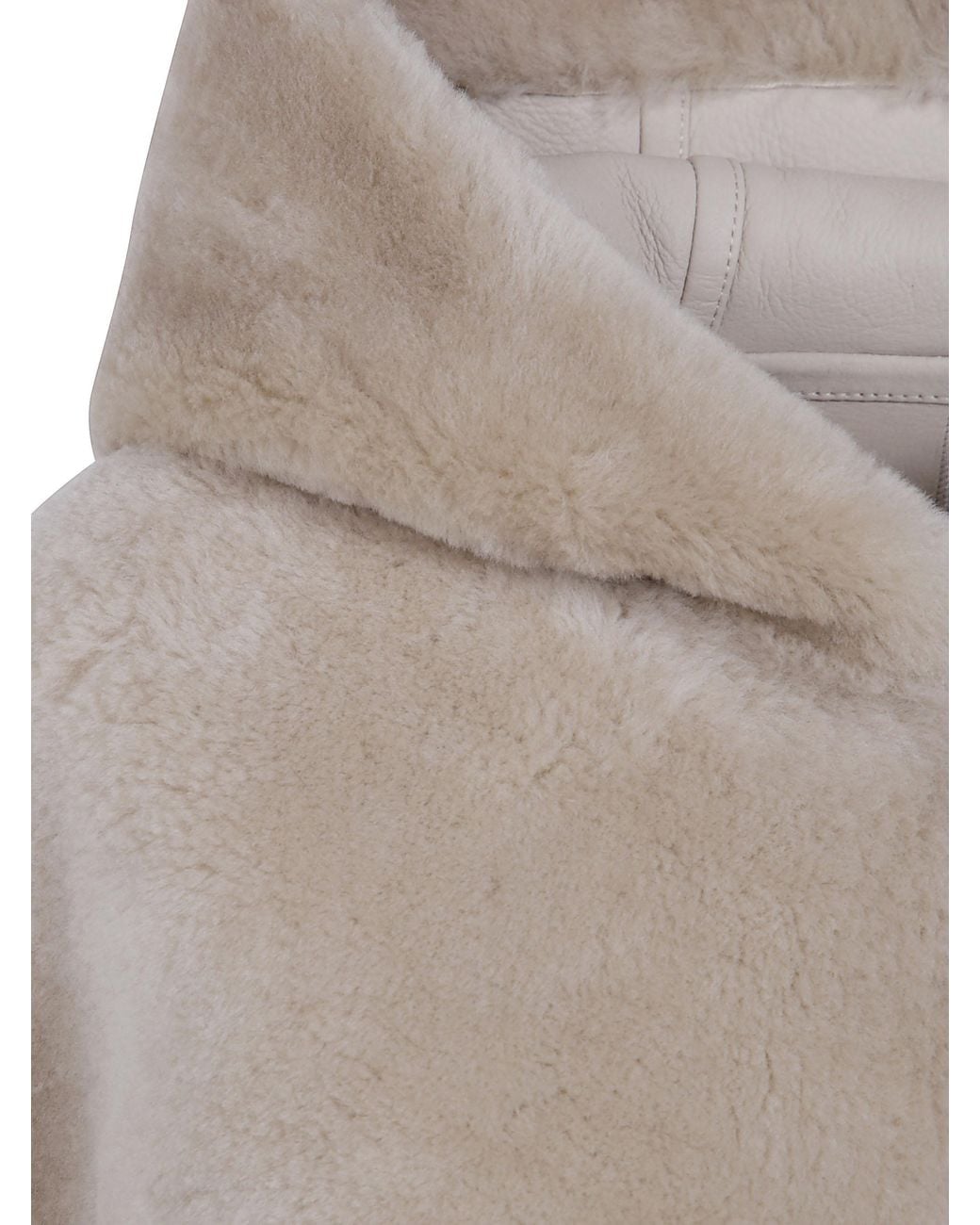 Yves Salomon Gray 66 Cm Jacket