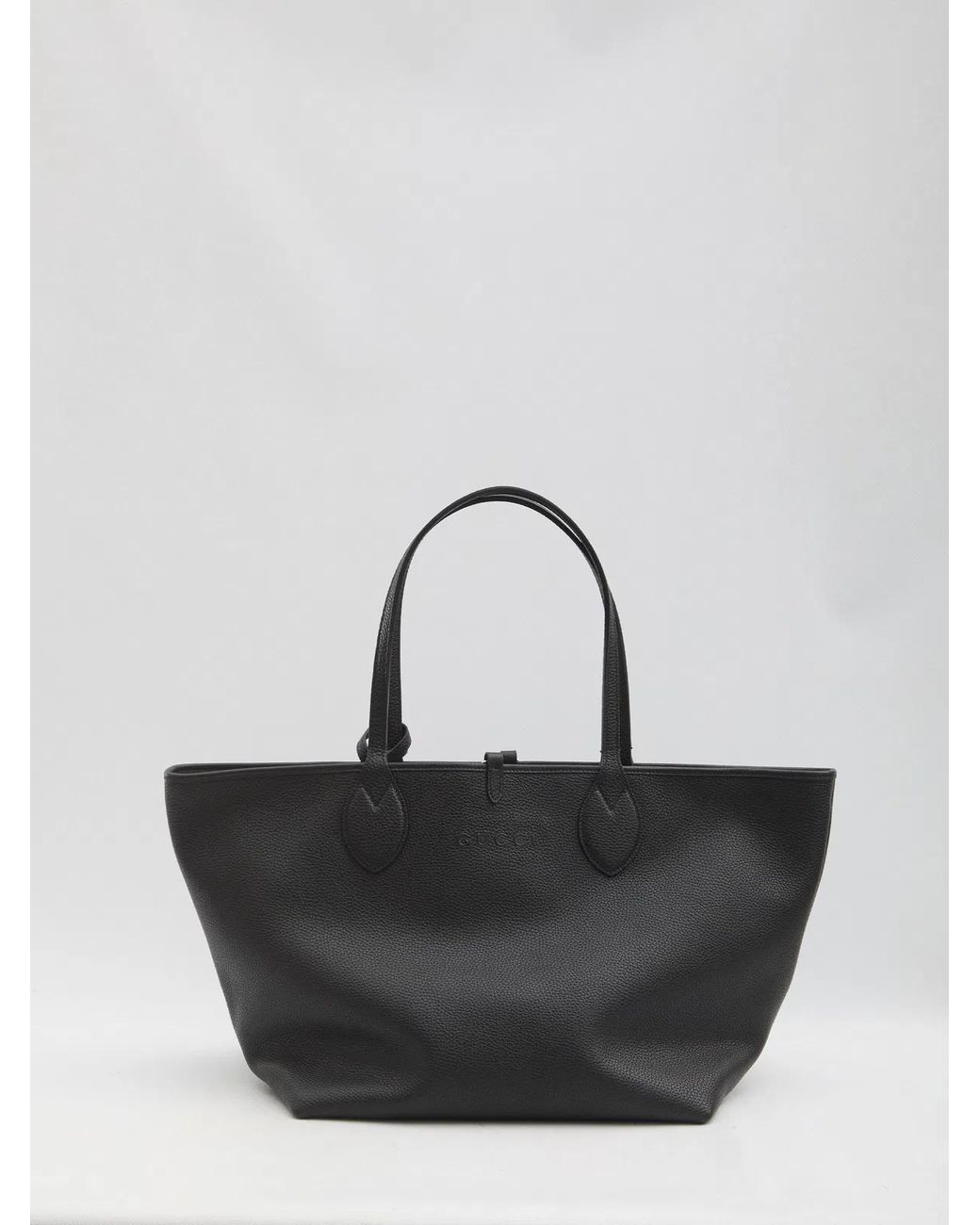 Gucci Black Totissima Large Leather Tote