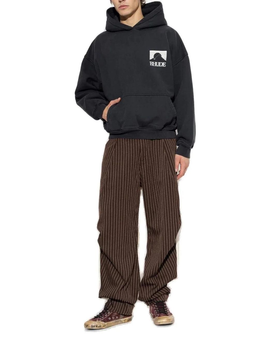 Rhude Blue Sweatshirt With Logo for men