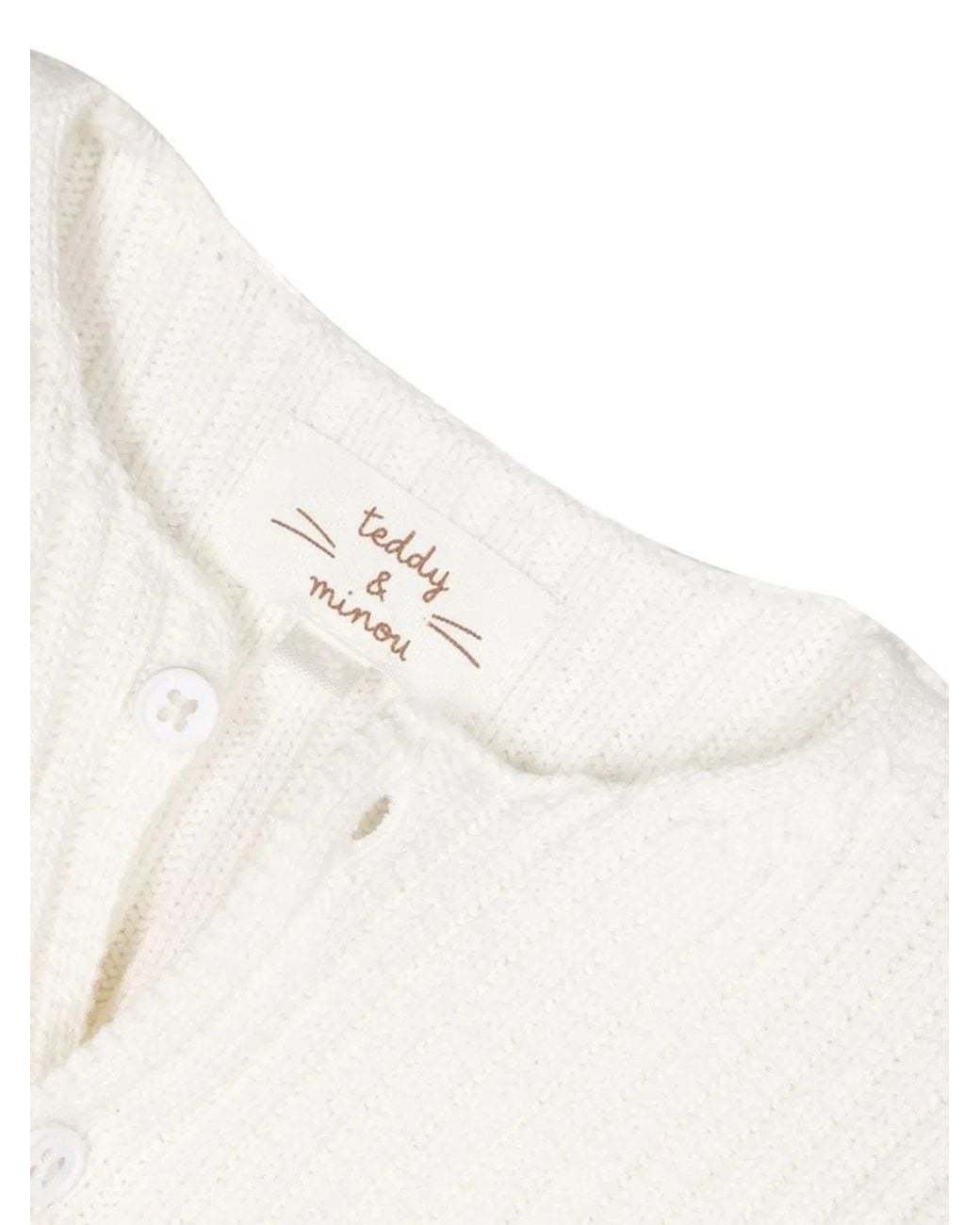 Teddy & Minou White Teddy & Minou Cardigan