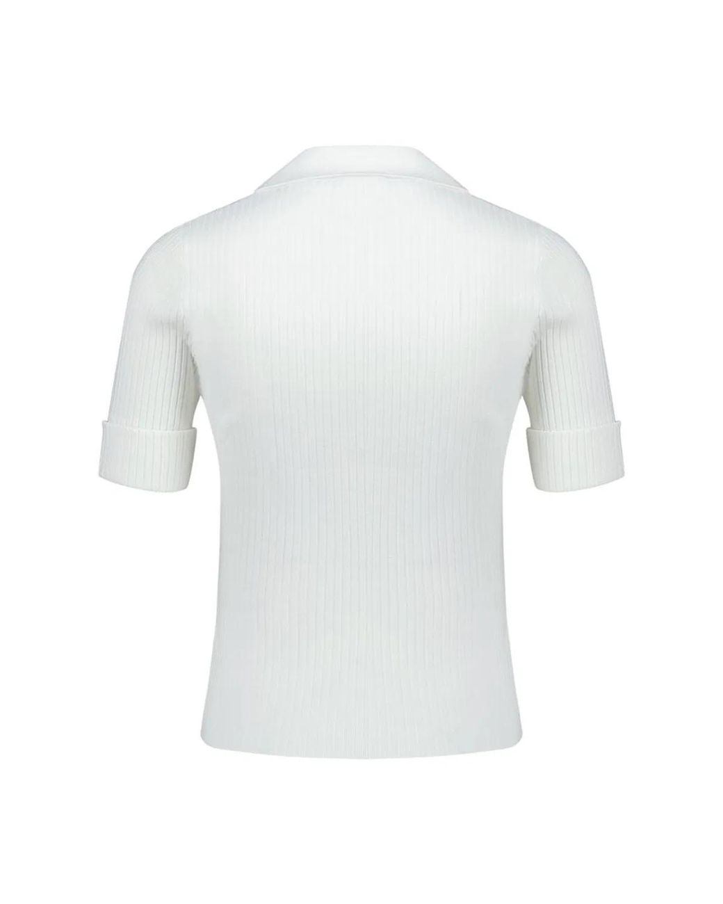 Courreges Blue Courregès Ribbed Polo