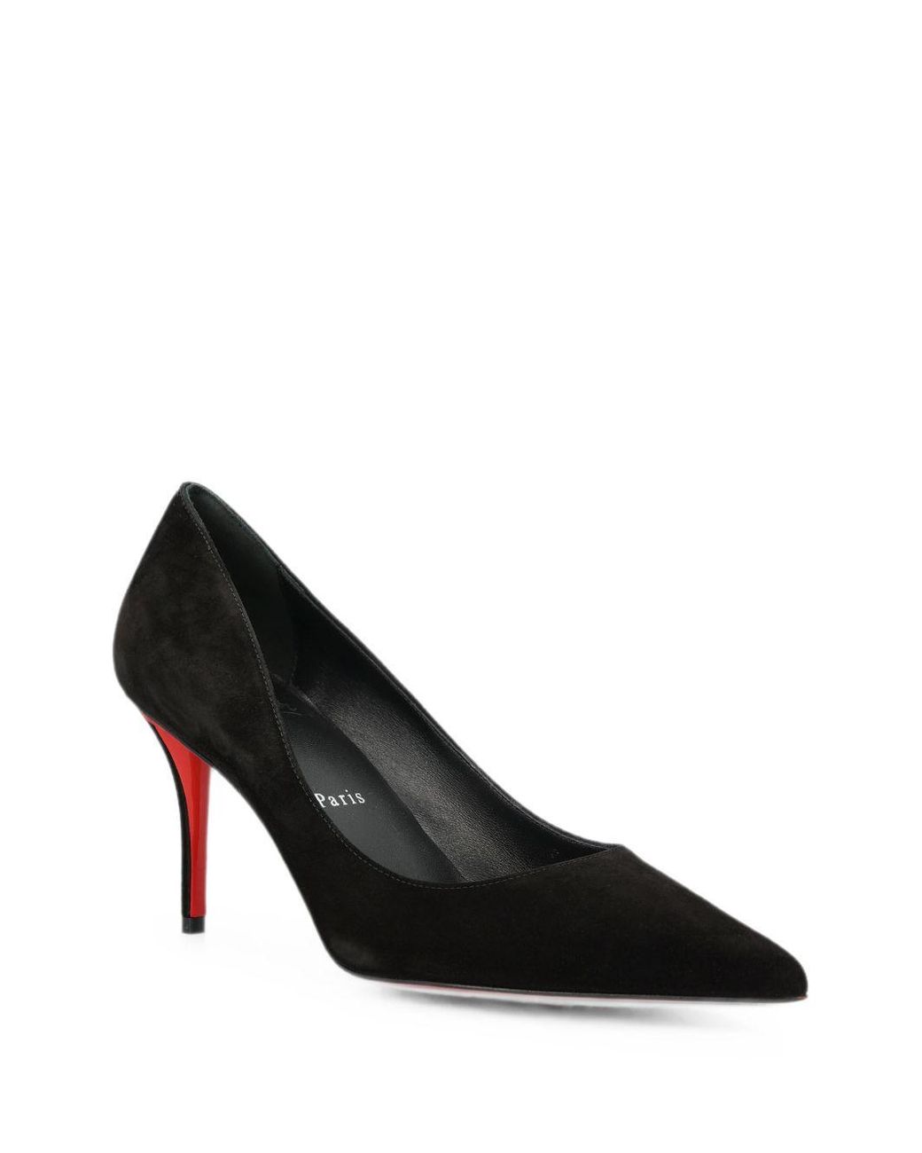 Christian Louboutin Black Miss Z Velvet Pumps