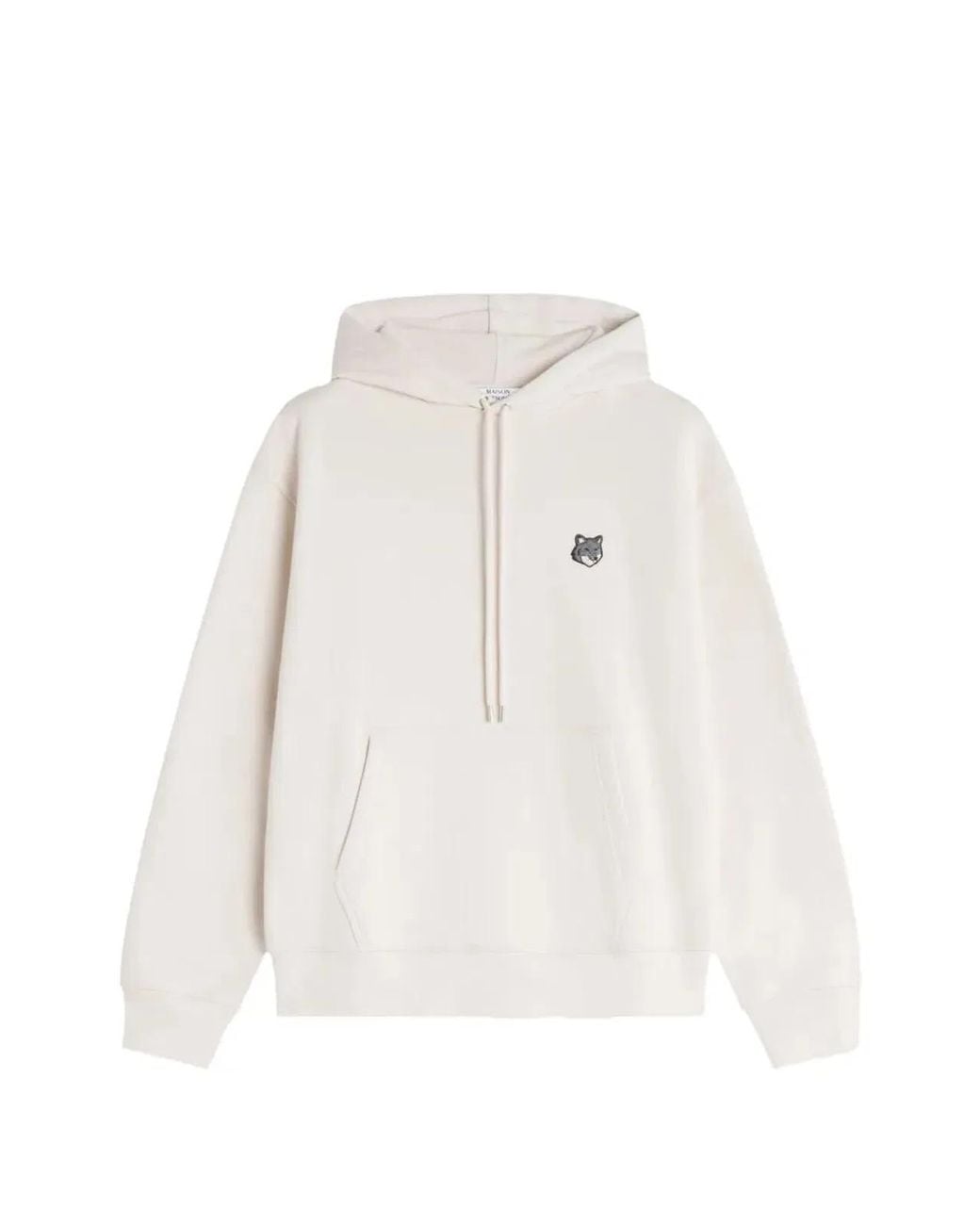 Maison Kitsuné White Maison Kitsuné Lilac Cotton Sweater for men