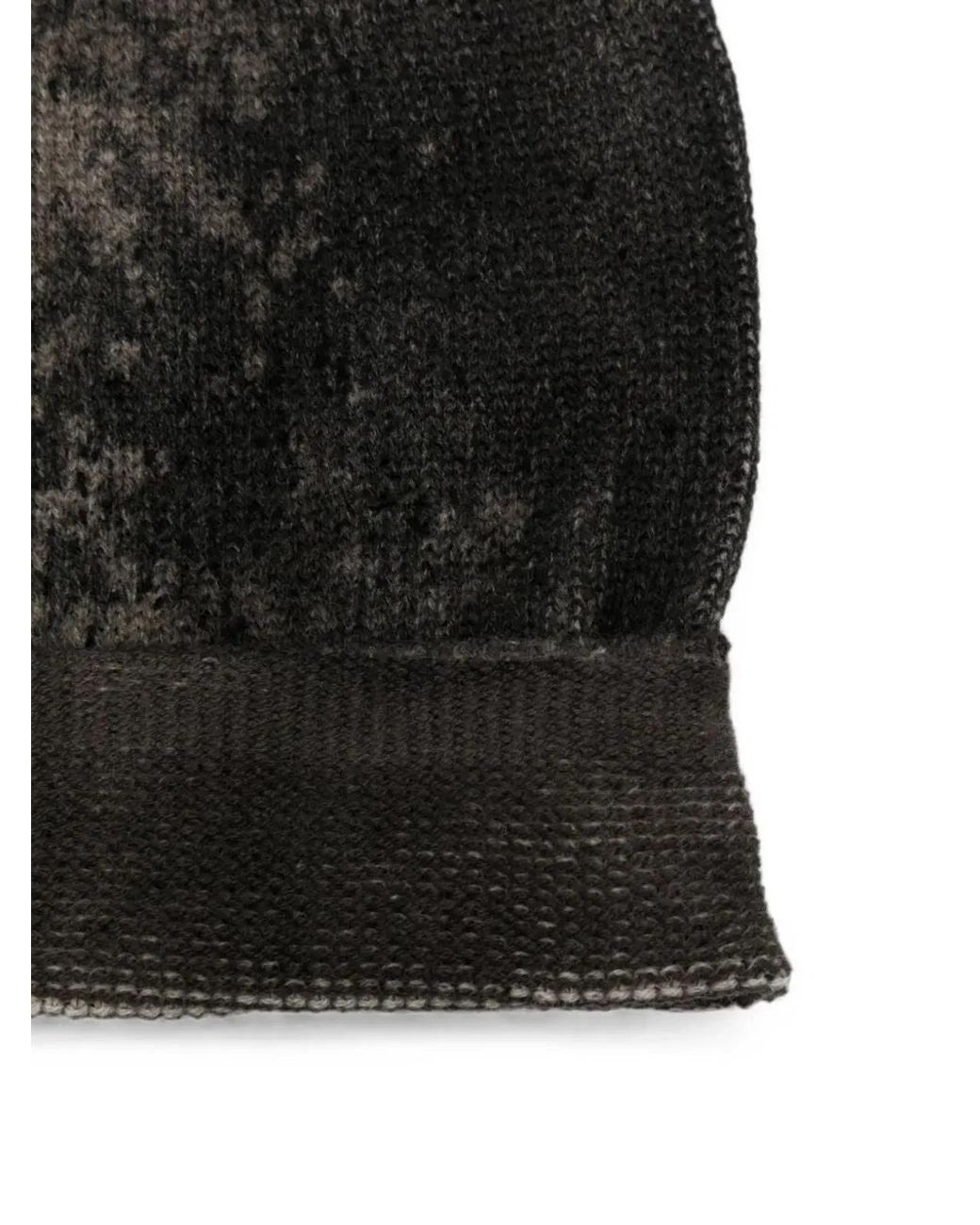 Avant Toi Black Salt Effect Cashmere Hat for men