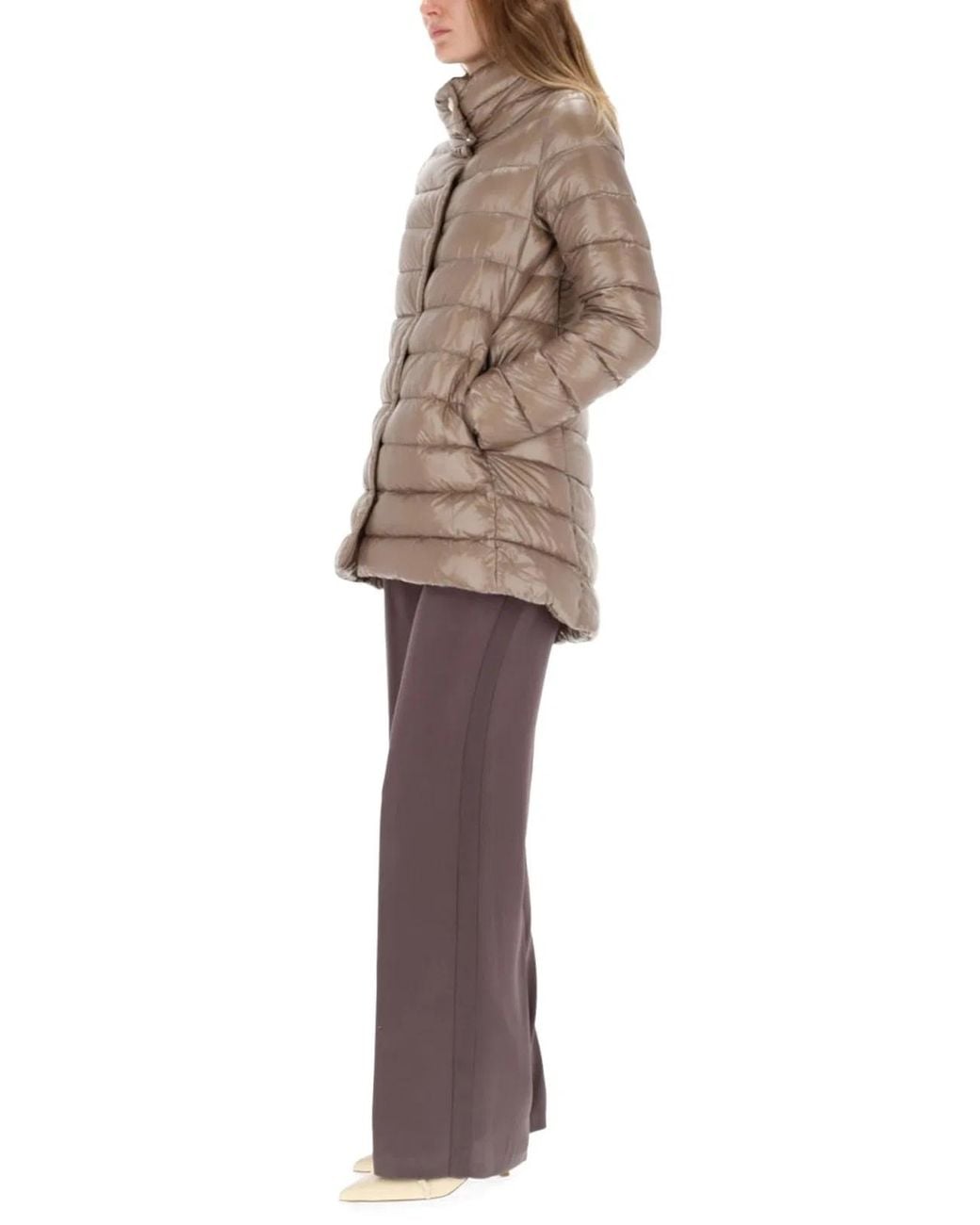 Herno Brown Piumino "A-Shape Amelia"