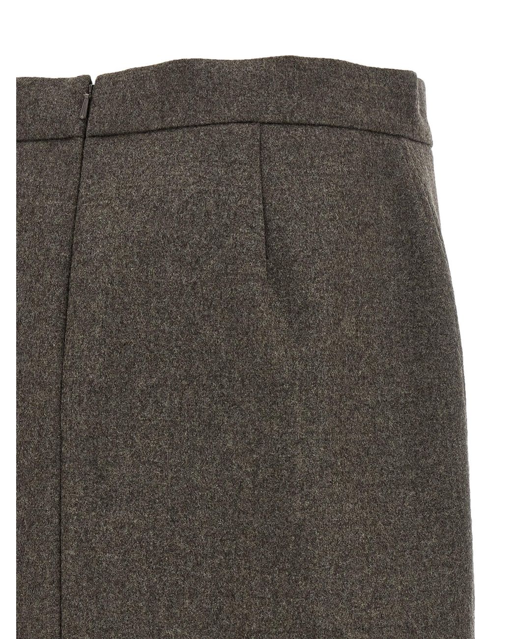 Max Mara Gray 'Acinoso' Skirt