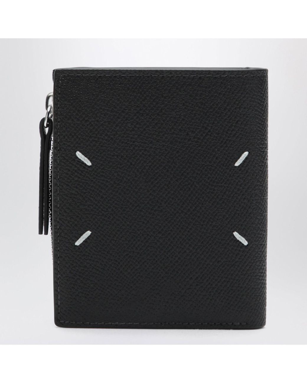 Maison Margiela Black Four Stitches Wallet for men