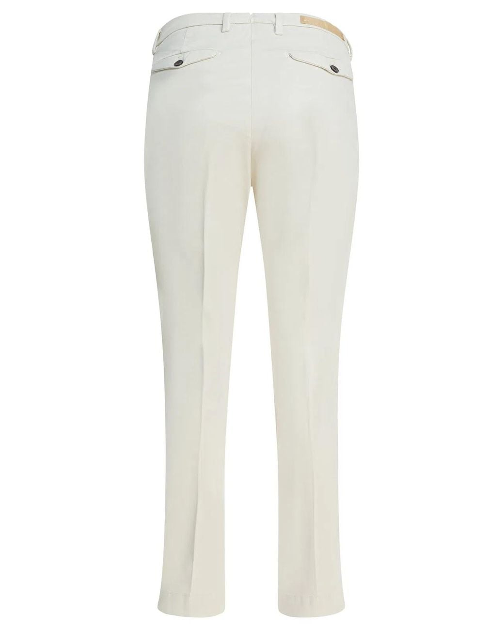 Briglia 1949 White Cotton Modal Trousers
