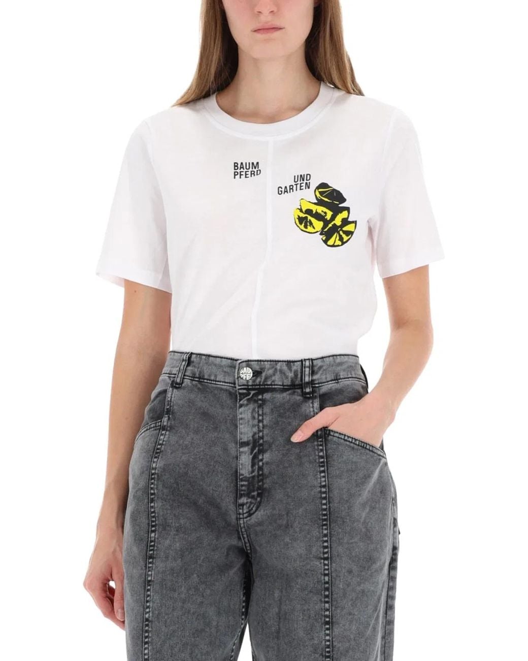 Baum und Pferdgarten White Asymmetrical Jawos Tshirt