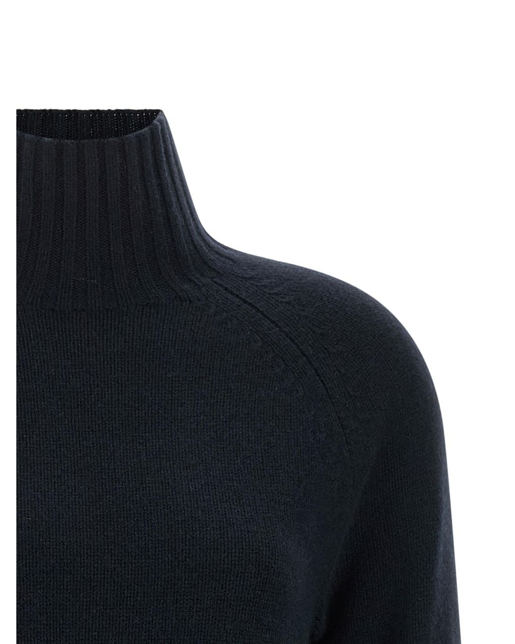 Max Mara Blue Max Mara 'S 'Mantova' High Neck Sweater