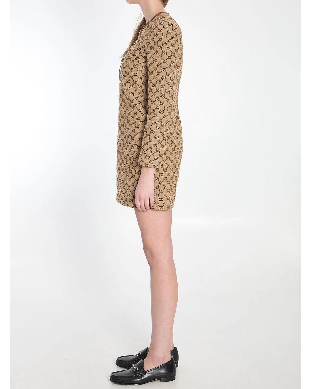 Gucci Natural Dress With Horsebit