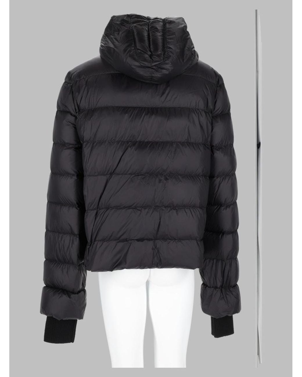 Rick Owens Black 100% Nylon Sports Jacket Made