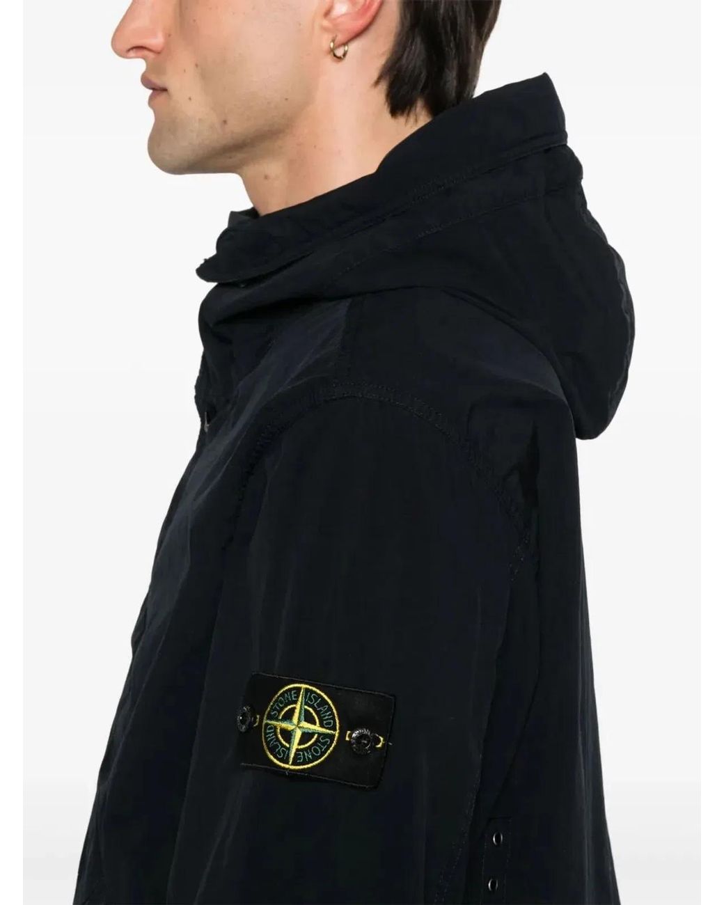 Stone Island Black Short Parka for men