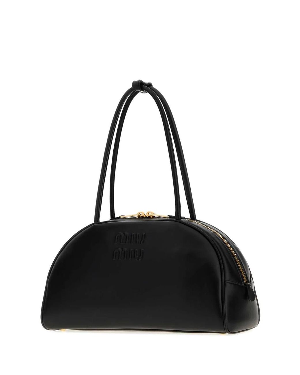 Miu Miu Black Leather Shoulder Bag