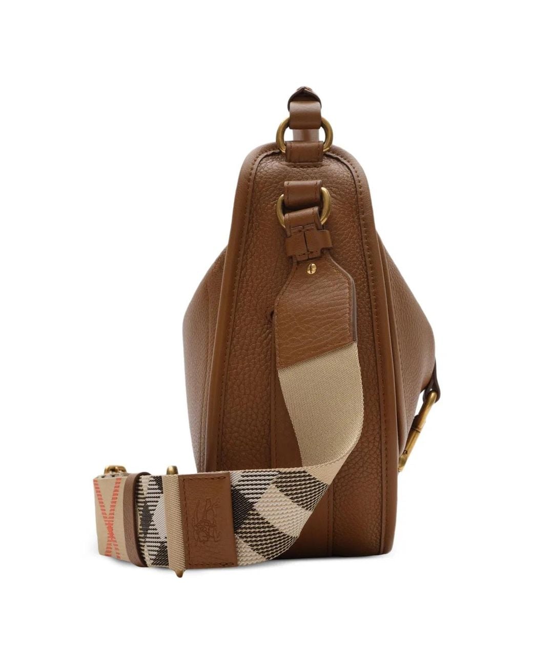 Burberry Brown Small B Clip Messenger Bag