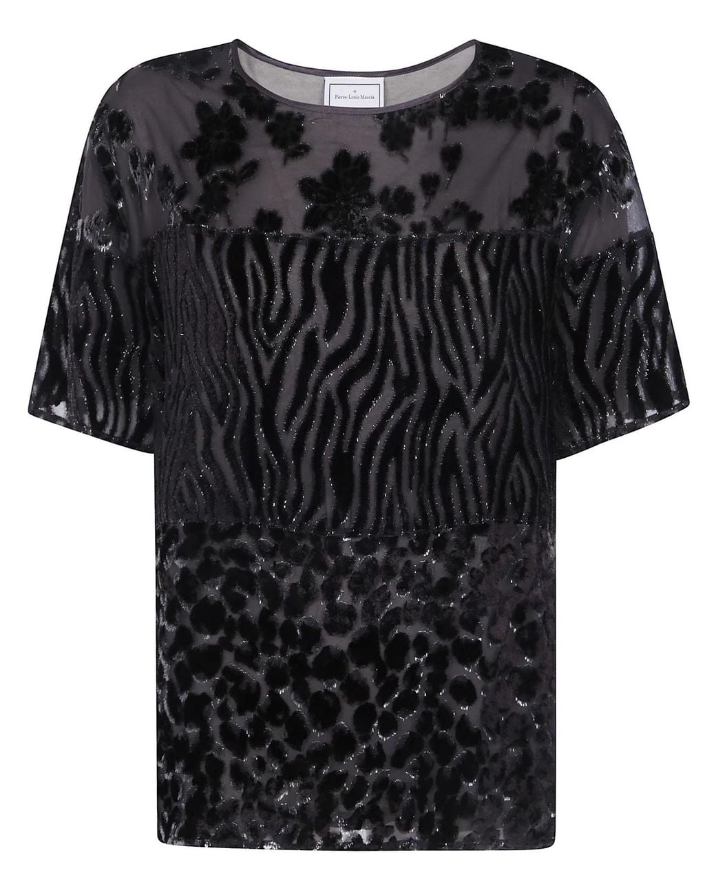 Pierre Louis Mascia Black "Patchwork" T-Shirt