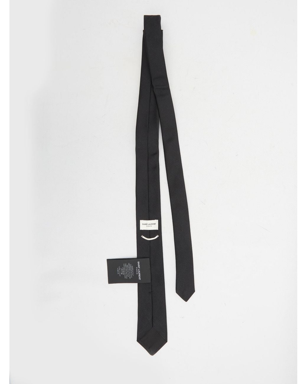 Saint Laurent White Cravatta