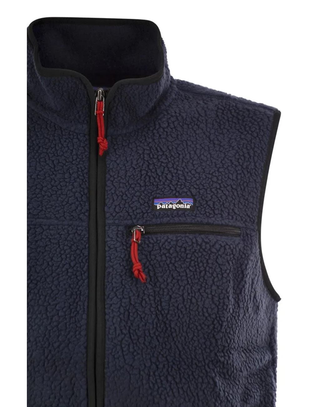 Patagonia Blue Retro Pile Fleece Vest for men