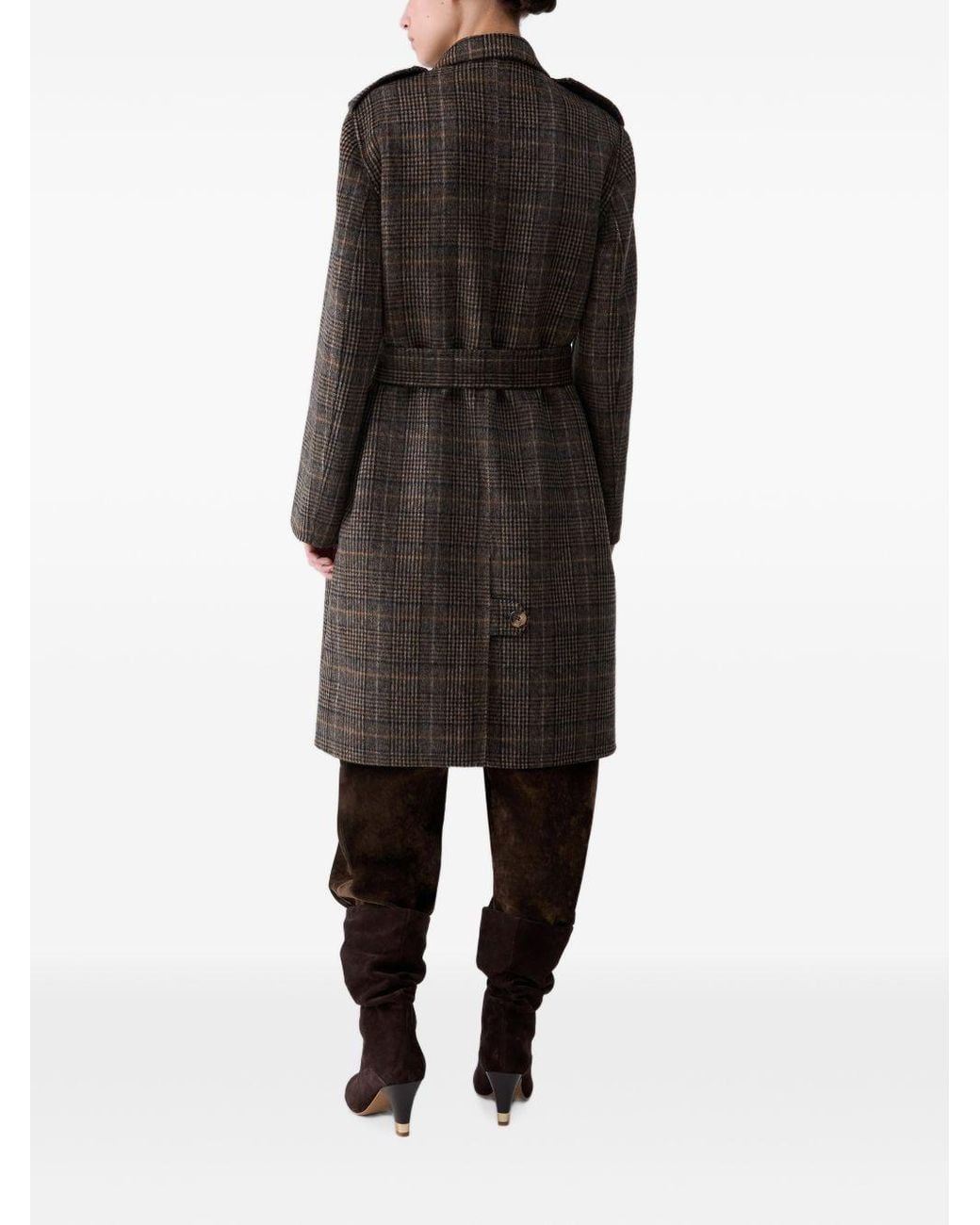 Liu Jo Natural Check Cotton Coat