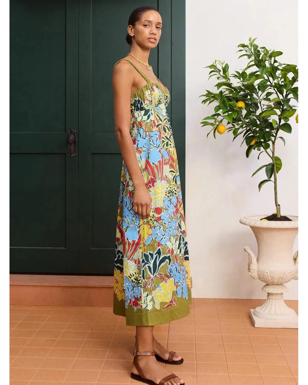 ALÉMAIS White Solstice Midi Dress