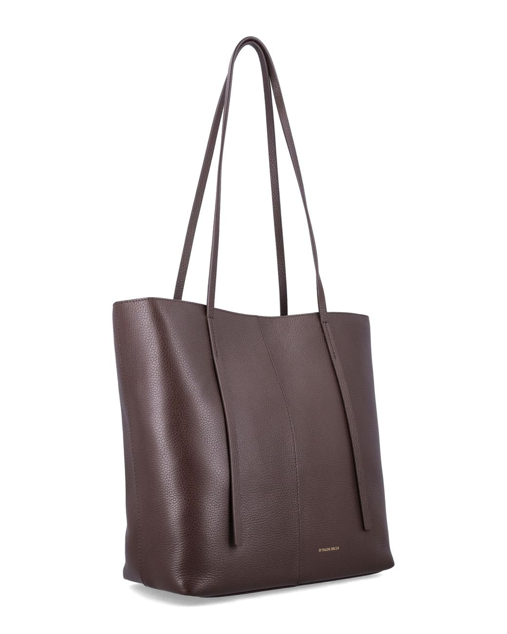 By Malene Birger Purple Abilso Square Leather Tote Bag