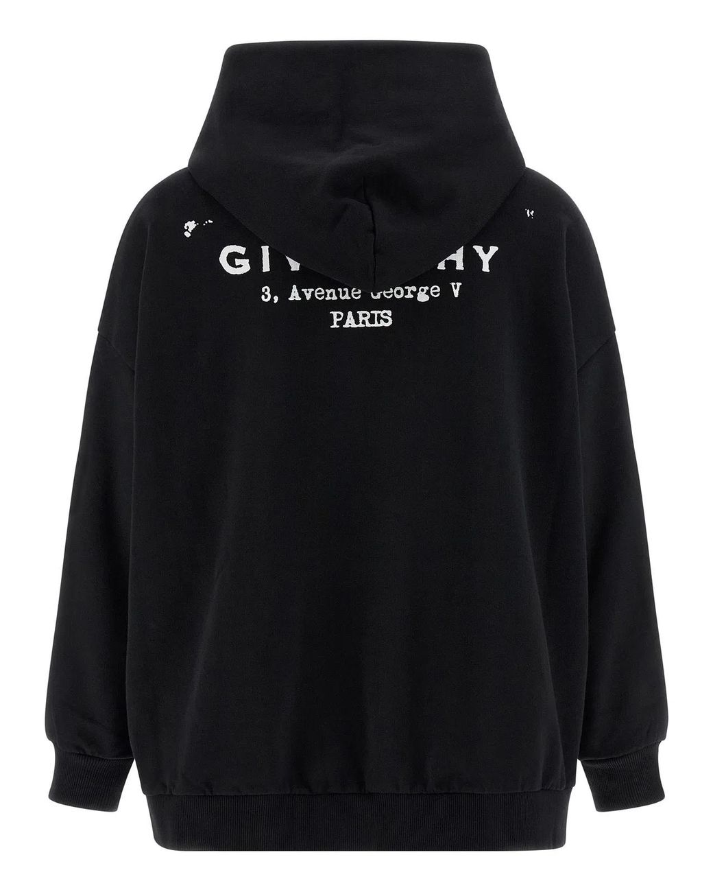 Givenchy Black Logo Print Hoodie