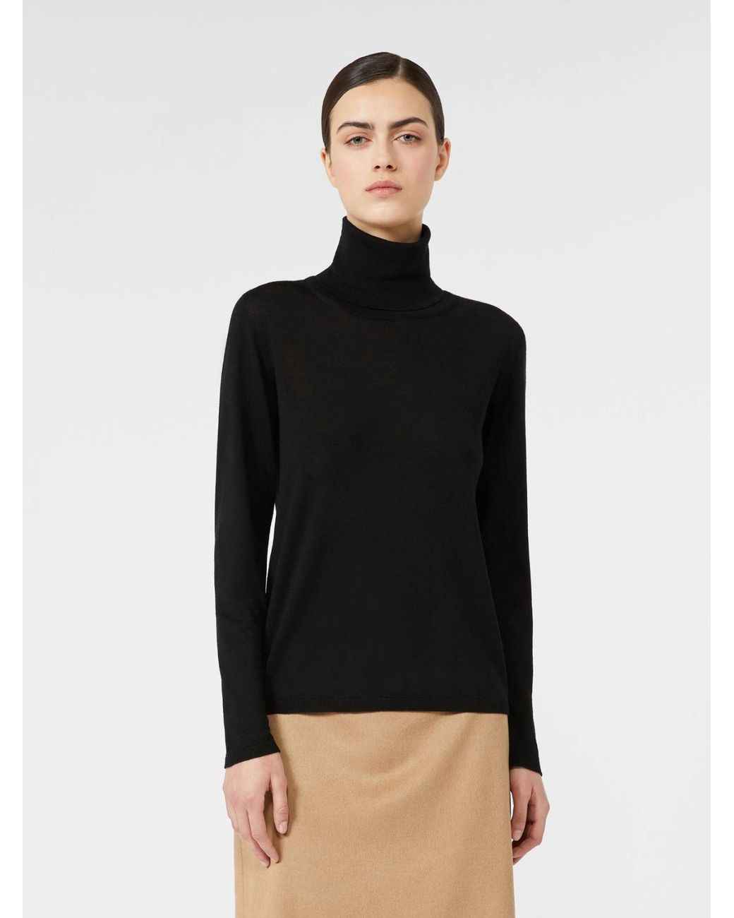 Max Mara Black Saluto Turtleneck