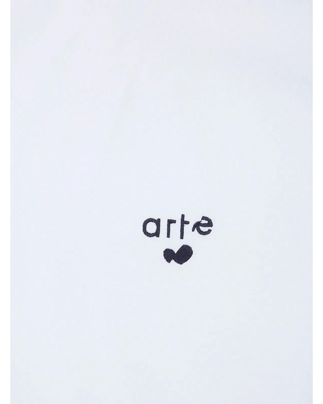 Arte' White "Heart" Logo T-Shirt for men