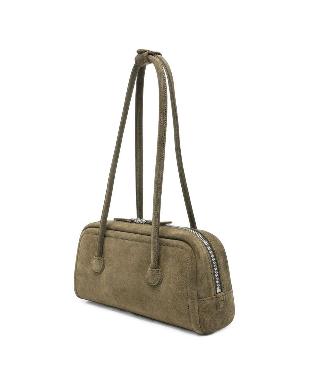 MARGE SHERWOOD Green Leather Boston Bag