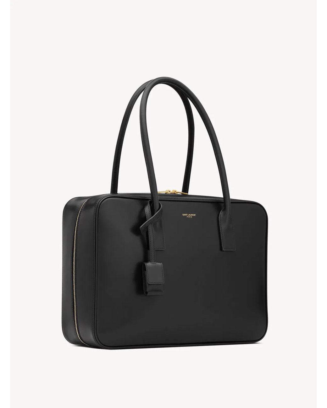 Saint Laurent Black Sac De Jour Trunk Bag