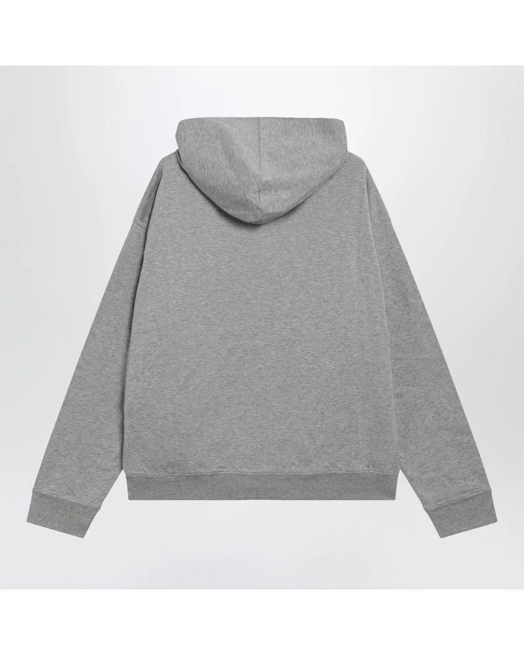 Miu Miu Gray Cotton Zipup Sweatshirt