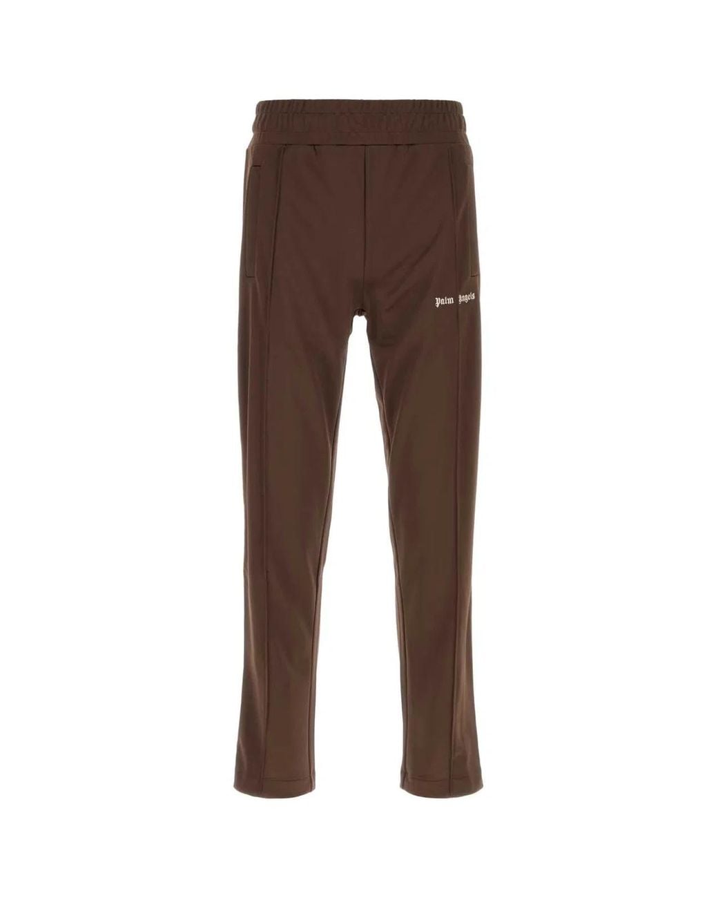 Palm Angels Brown Classic Logo Track Pants for men