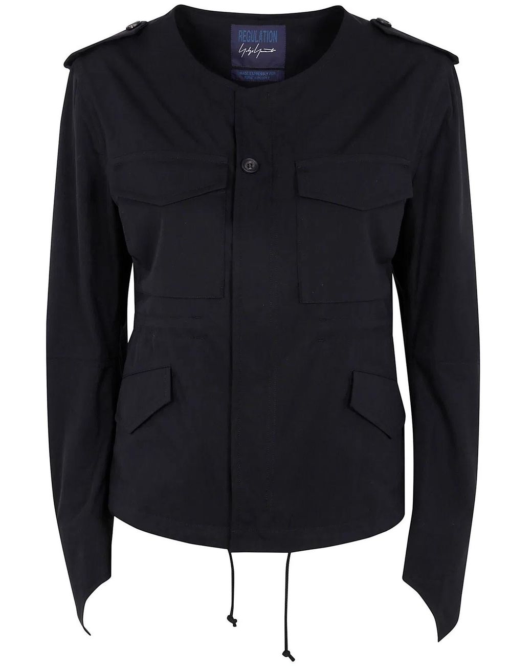 Yohji Yamamoto Black R-Collarless M65 Y Jkt