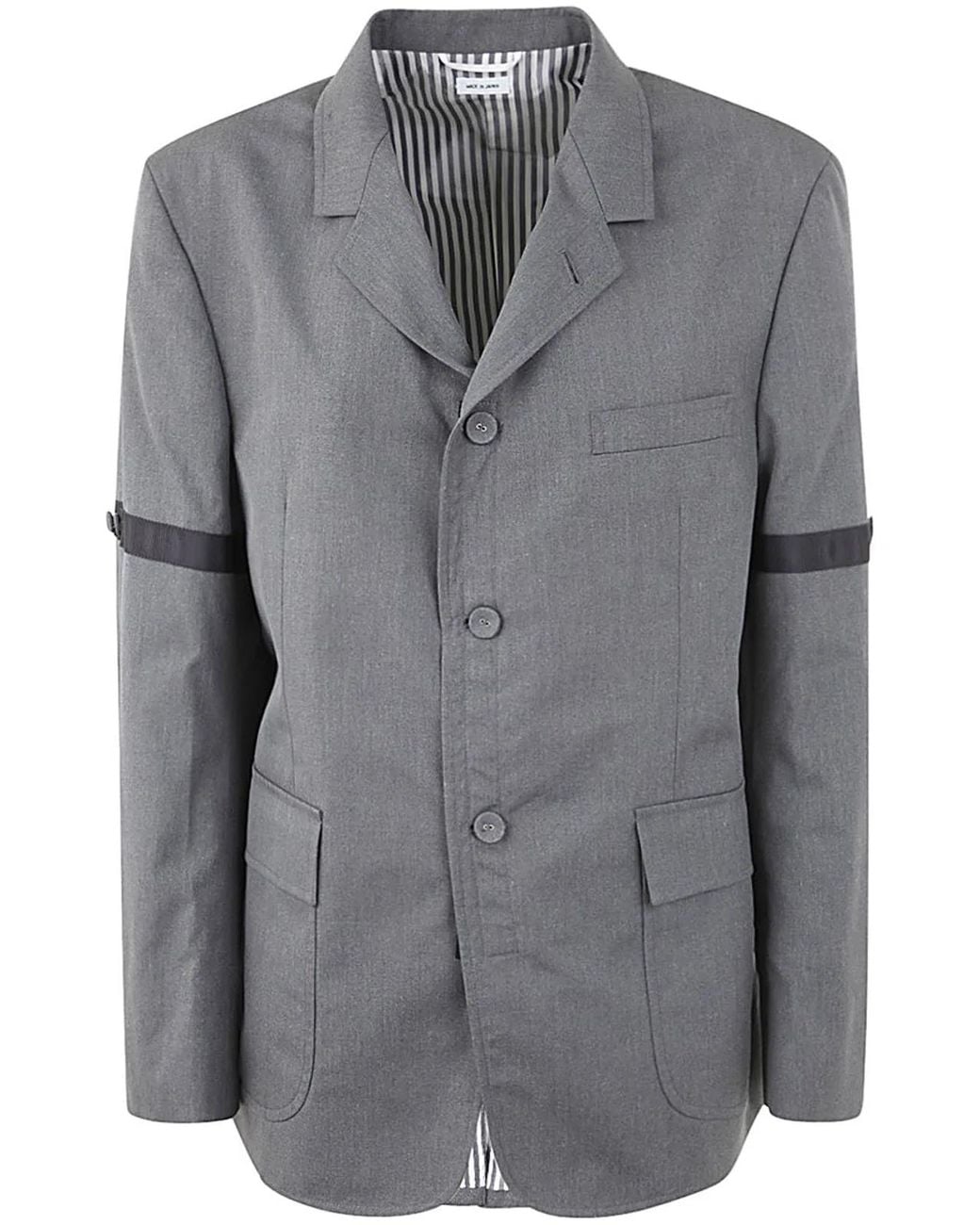 Thom Browne Black Unstructured Straight Fit Sb S/C With Gg Armband for men