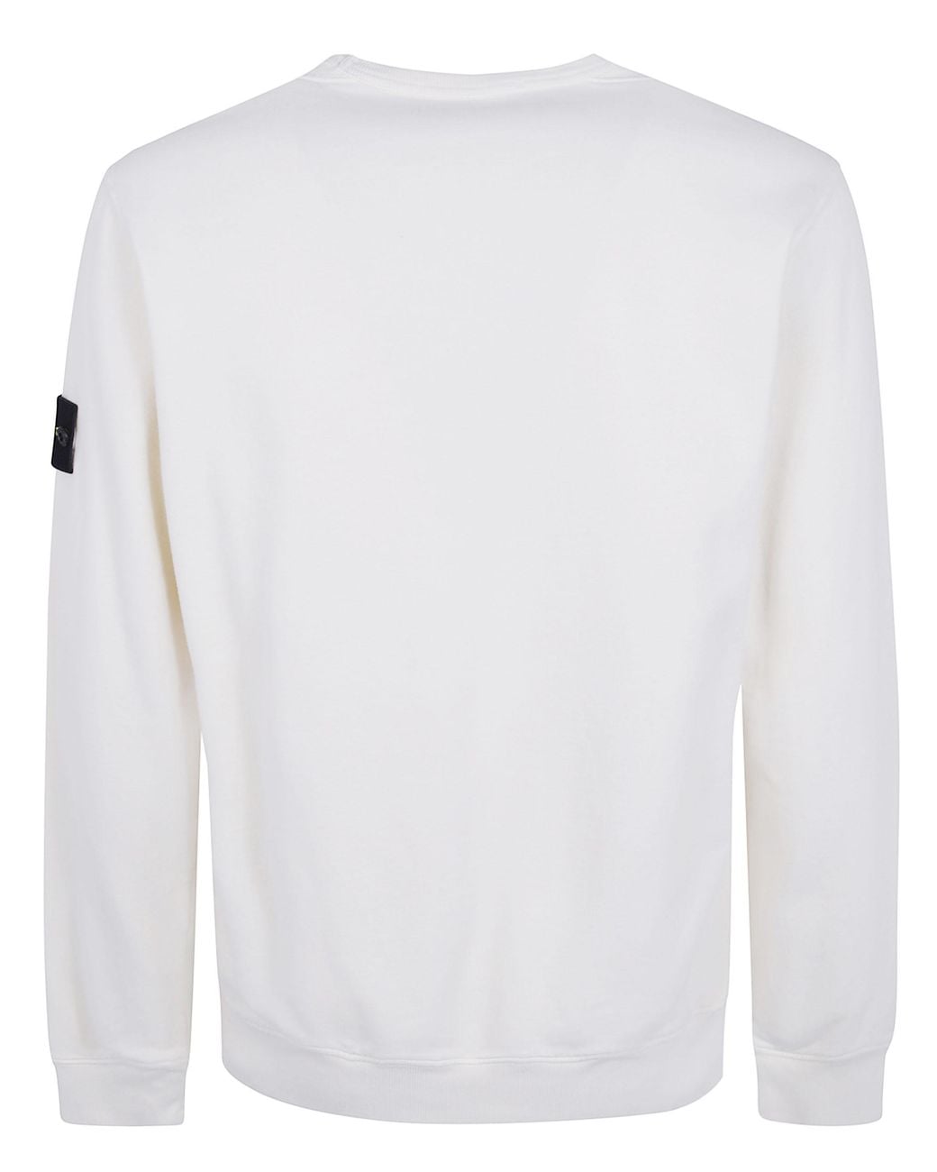 Stone Island White Round Neck Sweatshirt for men