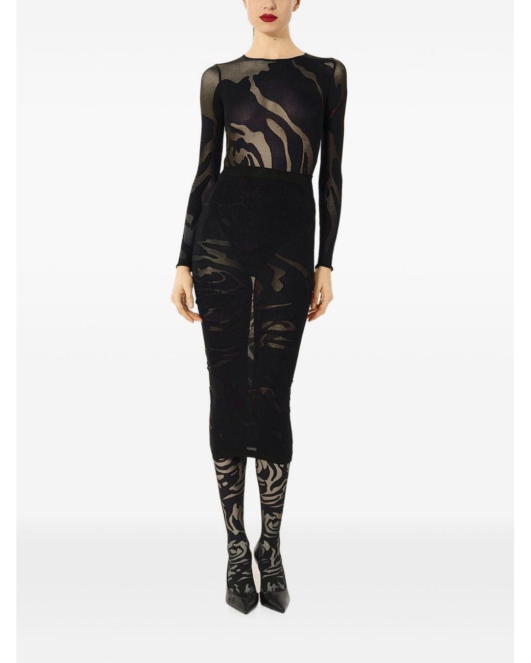 Wolford Black Polyamide Top