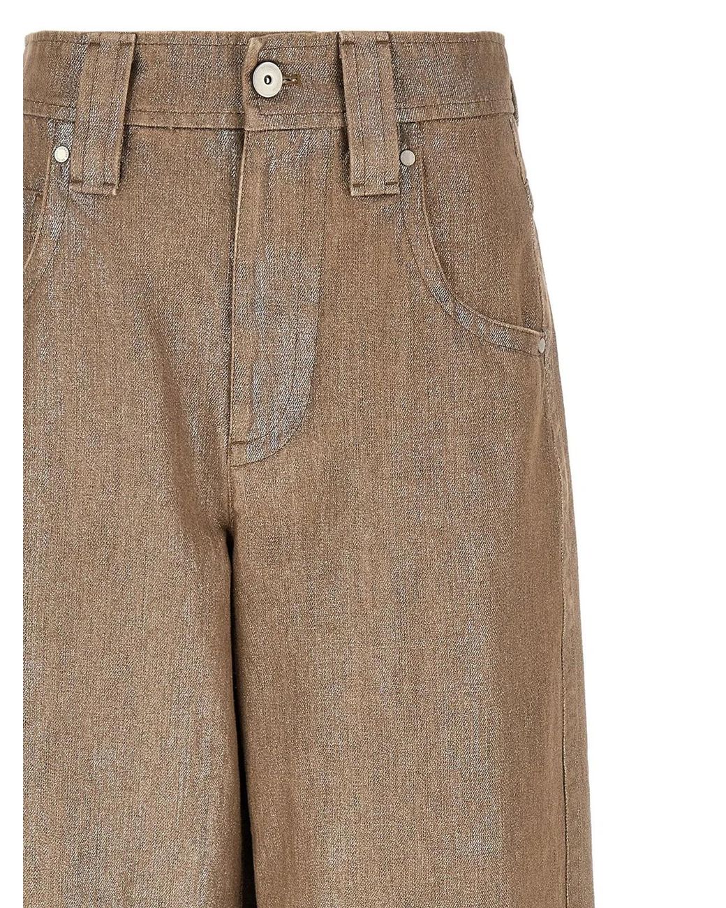 Brunello Cucinelli Natural 'Baggy' Jeans