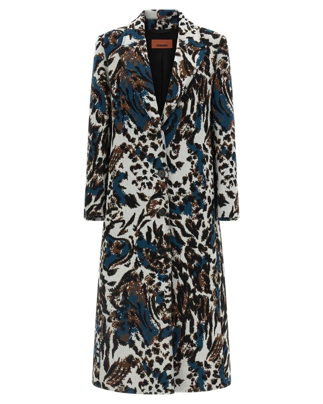 Missoni Black Animalier Coat