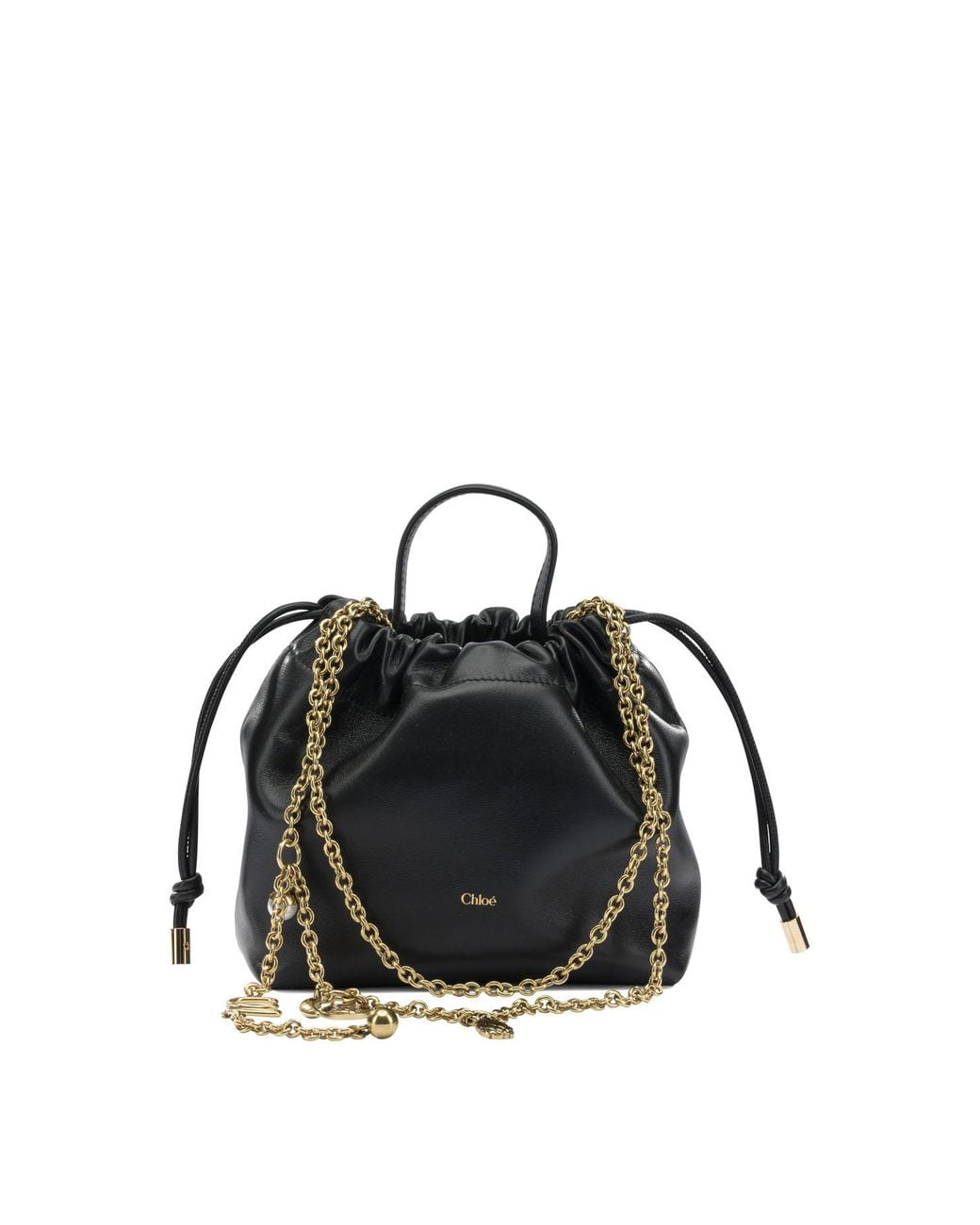 Chloé Black Icons Mini Leather Shoulder Bag