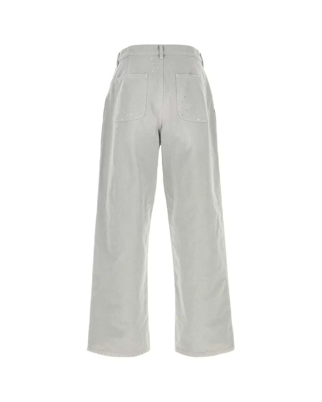 Maison Margiela Gray Stitched Pockets Trousers for men