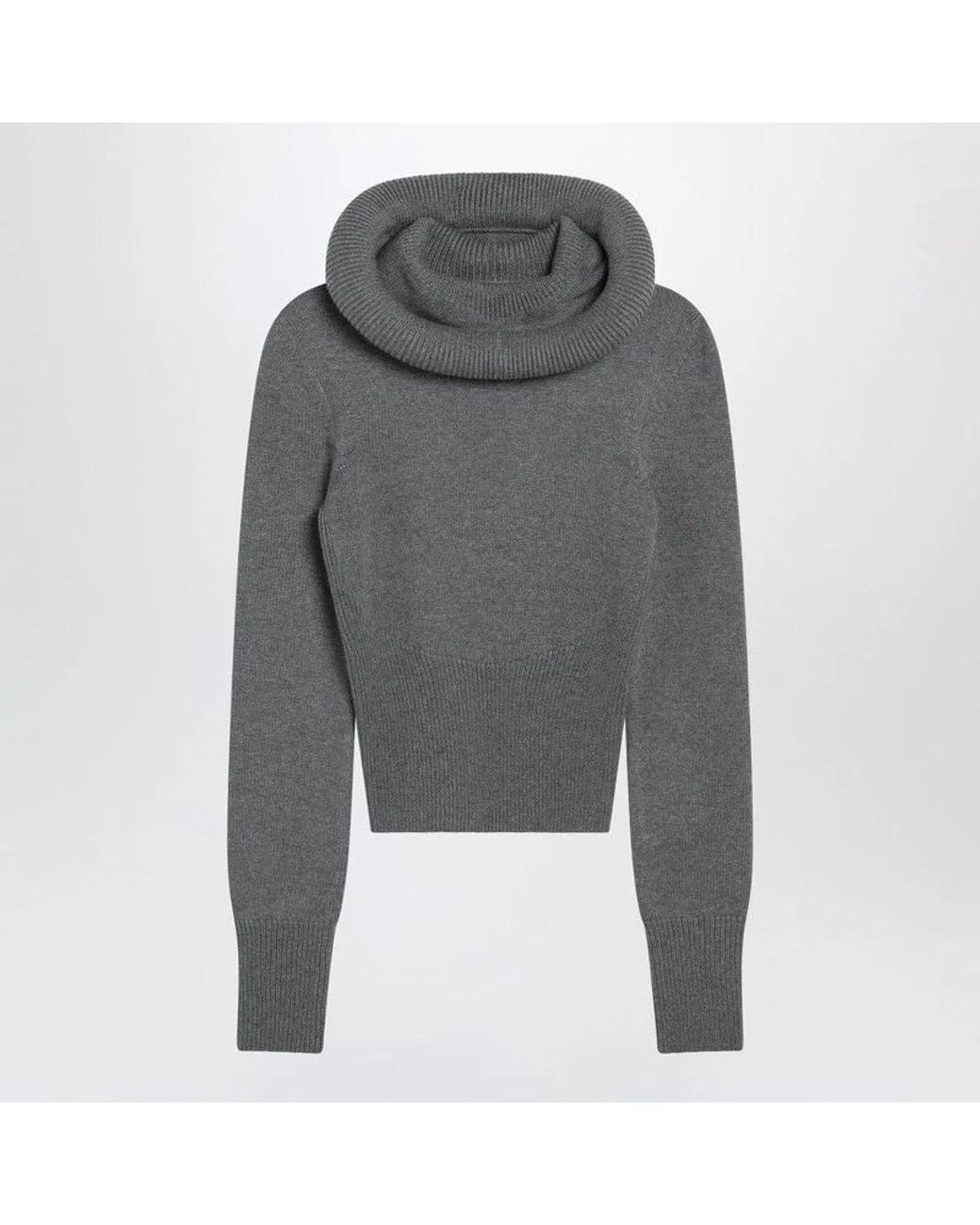 Alaïa Gray Alaia Wool Hoodie