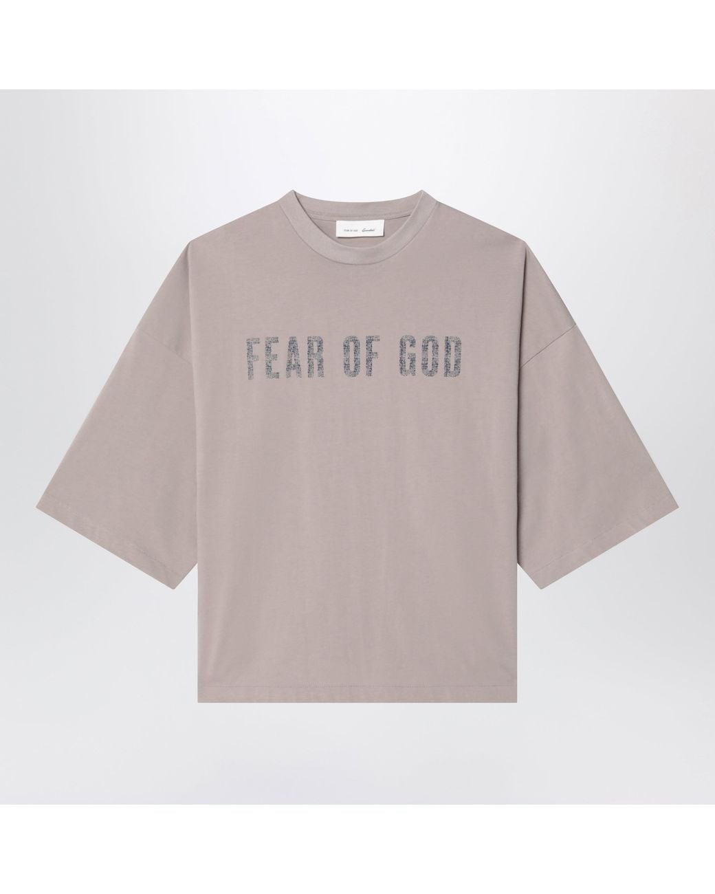 Fear Of God Gray Greige Merch Cotton Tshirt for men